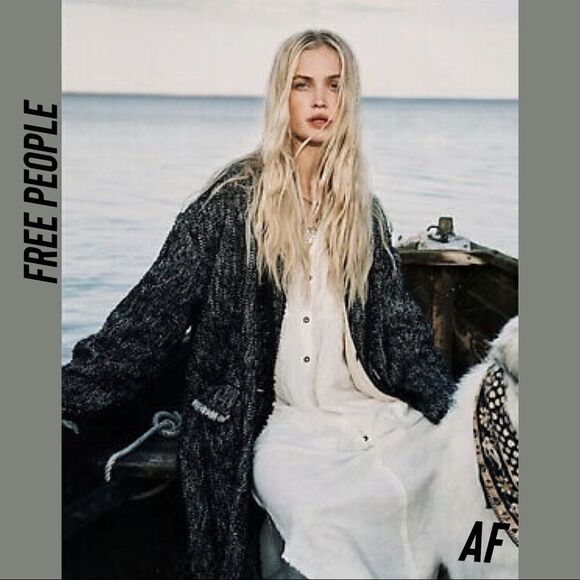 FREE PEOPLE QUIET HOUR TRENCH TWEED COAT M/L NEW - Picture 5 of 7